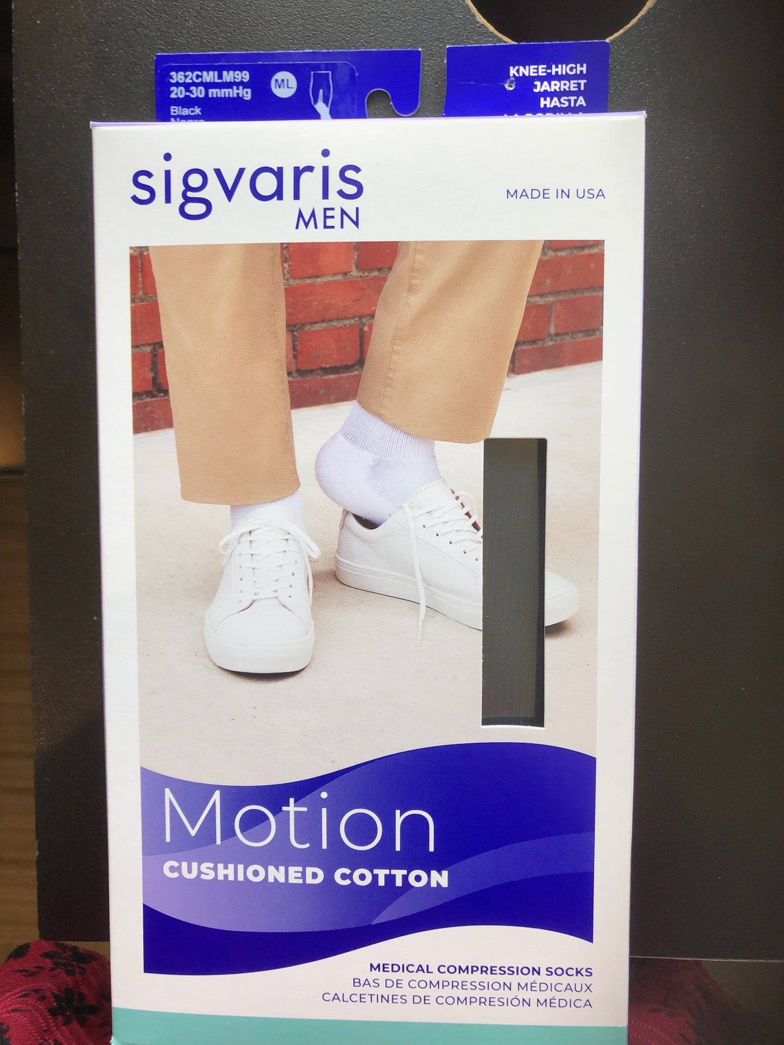 Sigvarius Men's Black compression socks 20-30
