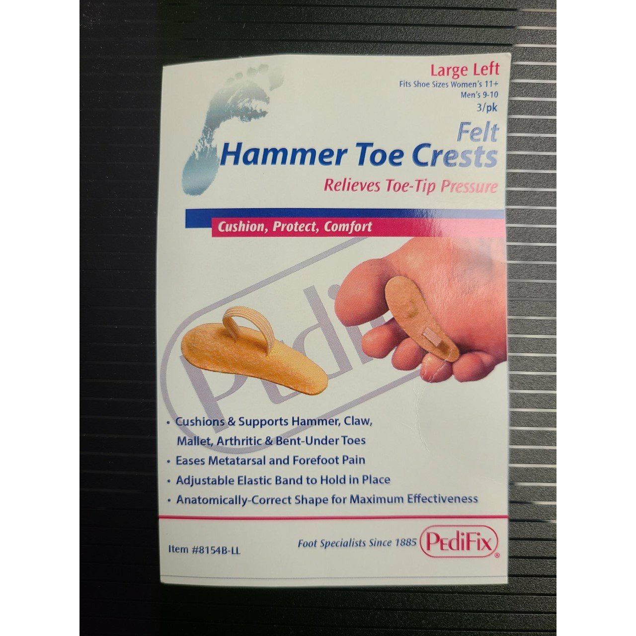 Felt Hammer Toe Crests